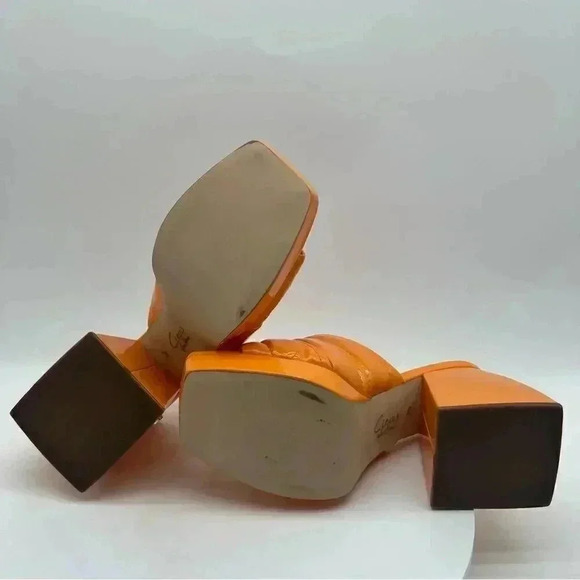 Circus NY Sandals | Marlie Platform – Citrus Orange | Size 6 - Picture 9 of 10